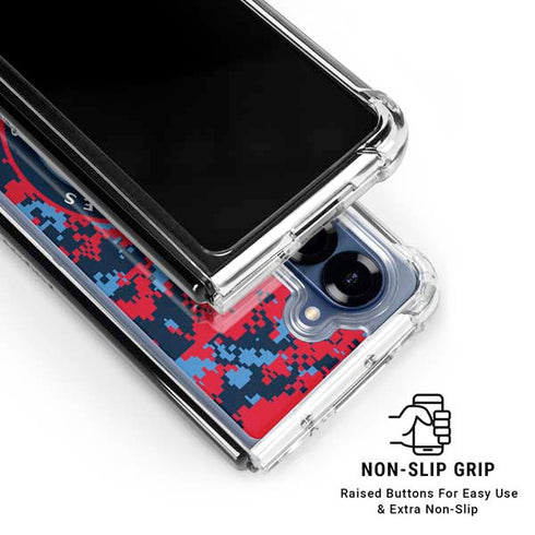 NBA LA Clippers Digi Camo Galaxy Z Fold6 Clear Case